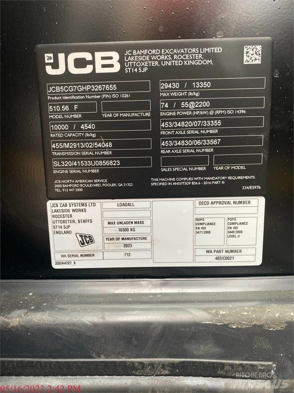 JCB 510-56 Teleskopski viljuškari