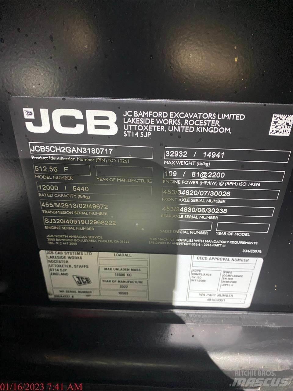 JCB 512-56 Teleskopski viljuškari