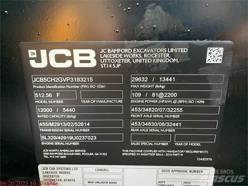 JCB 512-56 Teleskopski viljuškari