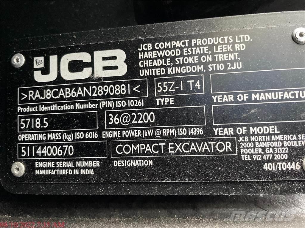 JCB 55Z-1 Mini bageri < 7t