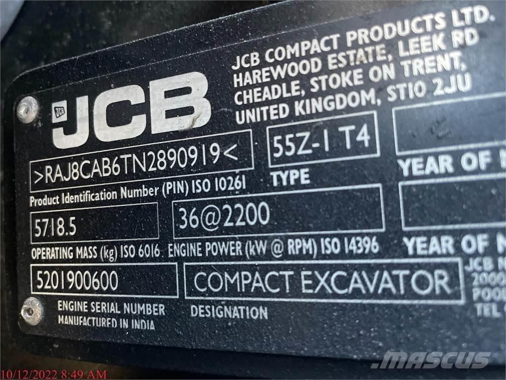 JCB 55Z-1 Mini bageri < 7t