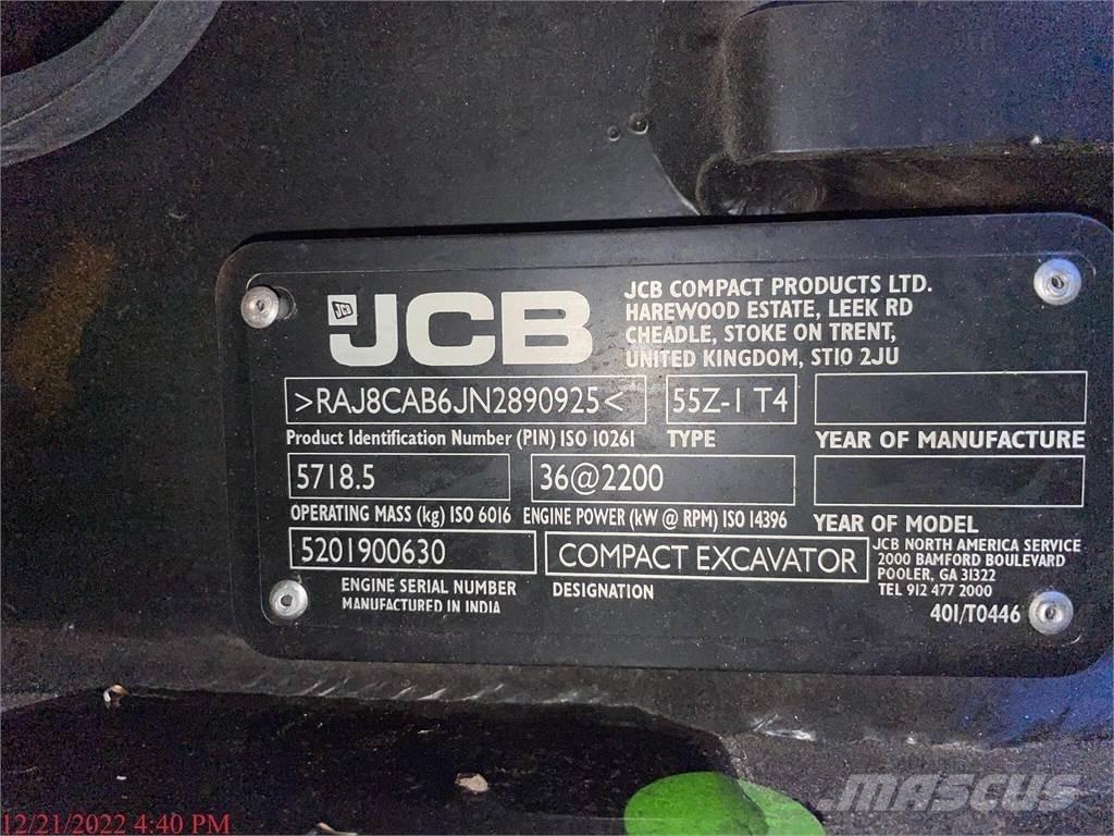 JCB 55Z-1 Mini bageri < 7t