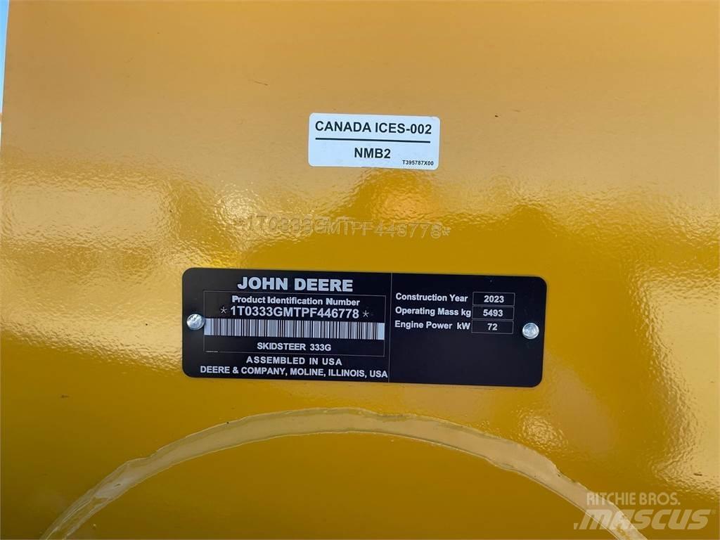 John Deere 333G Skid steer mini utovarivači