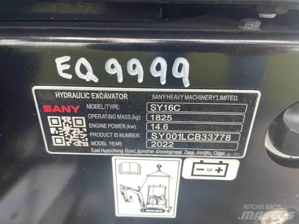 Sany SY16C Mini bageri < 7t