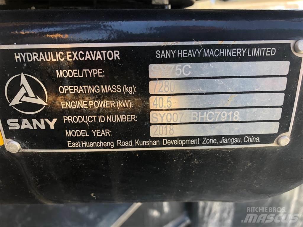 Sany SY75C Bageri guseničari