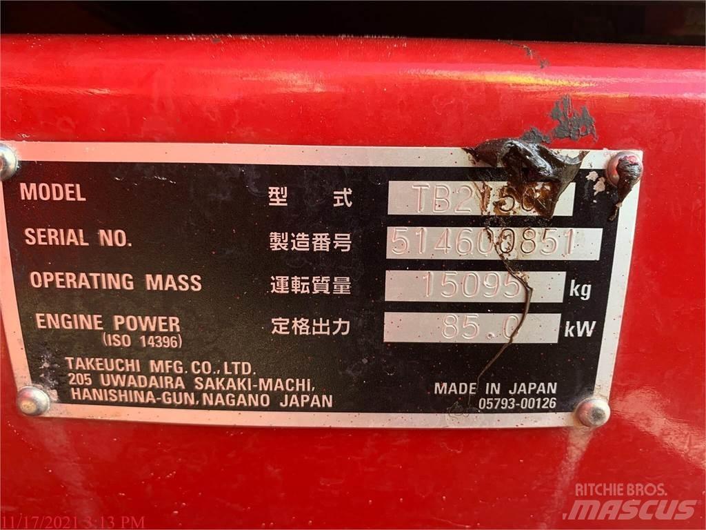 Takeuchi TB2150 Bageri guseničari