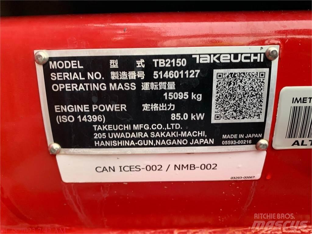 Takeuchi TB2150 Bageri guseničari