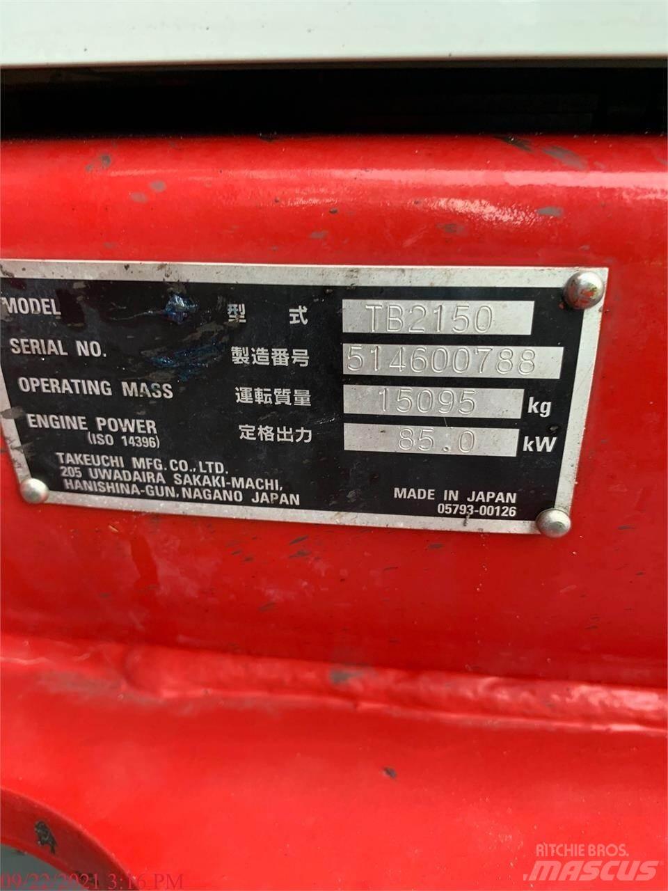 Takeuchi TB2150 Bageri guseničari