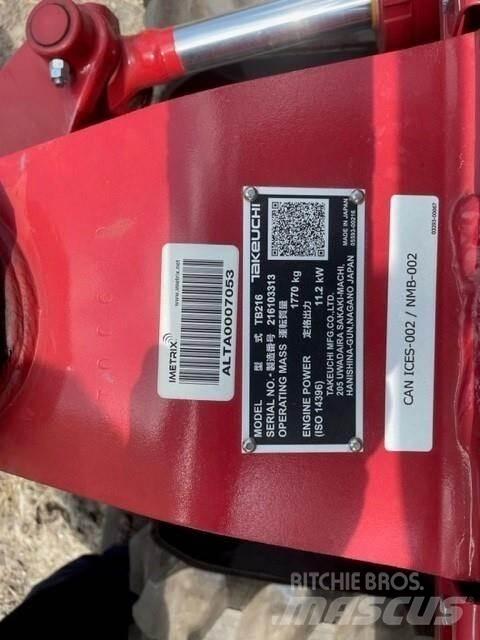 Takeuchi TB216 Mini bageri < 7t