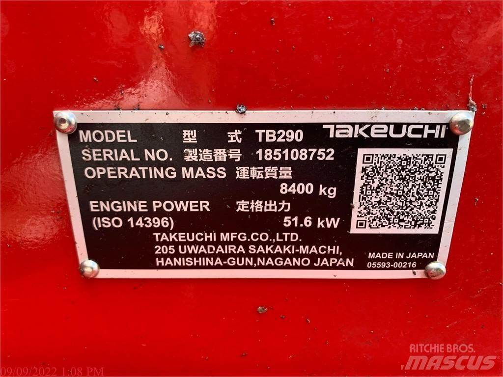 Takeuchi TB290 Bageri guseničari