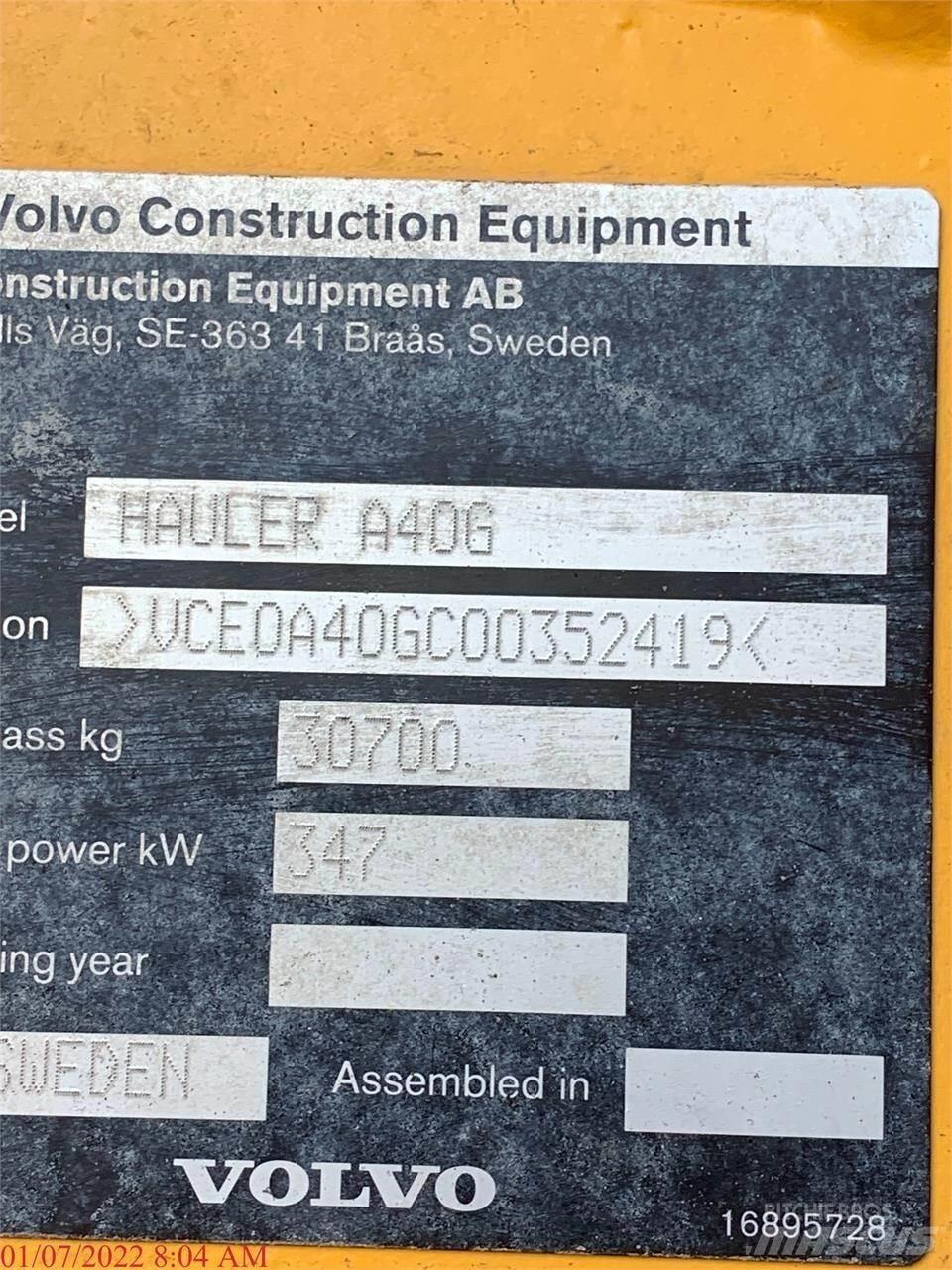 Volvo A40G Zglobni damperi