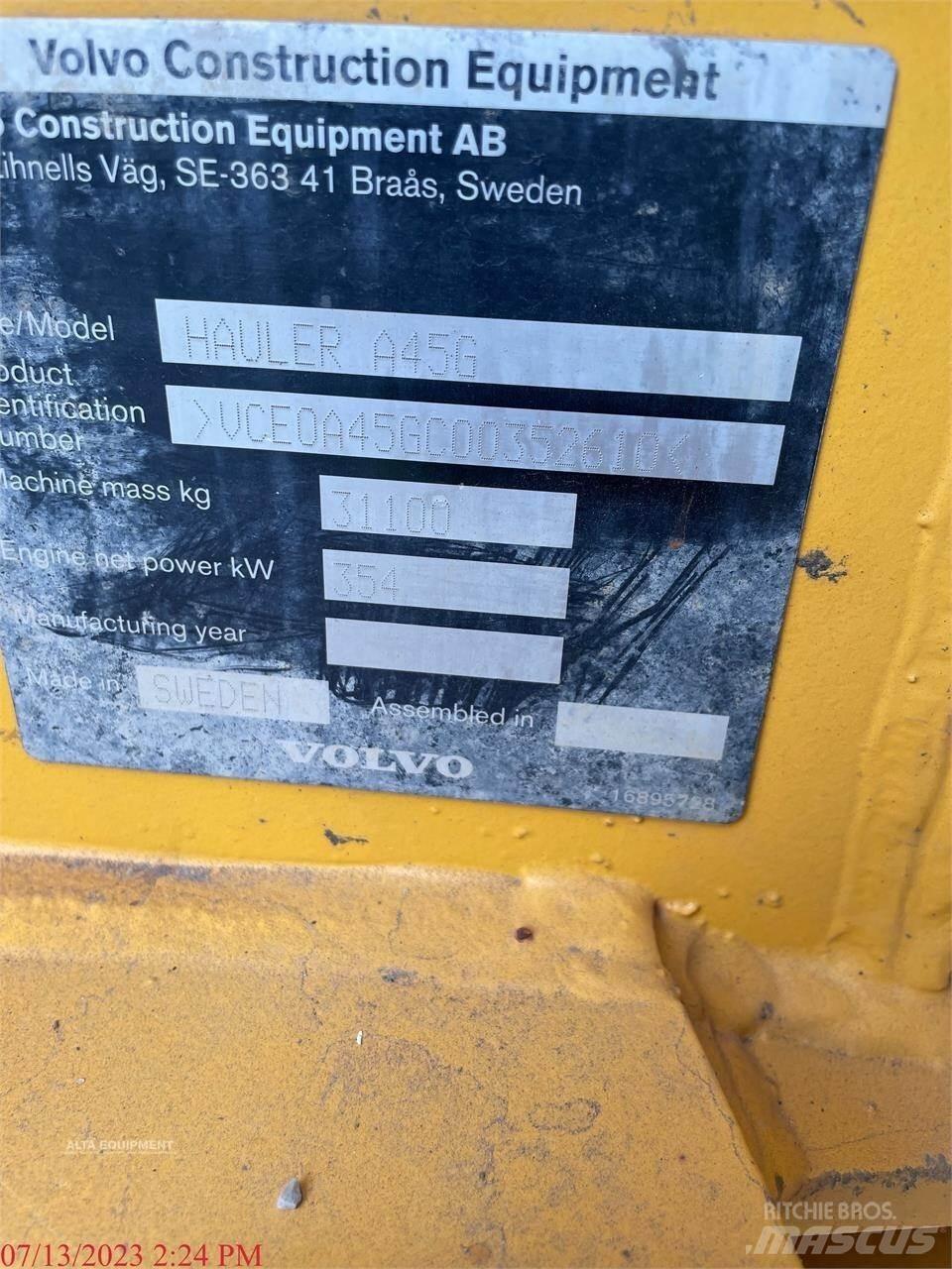 Volvo A45G Zglobni damperi