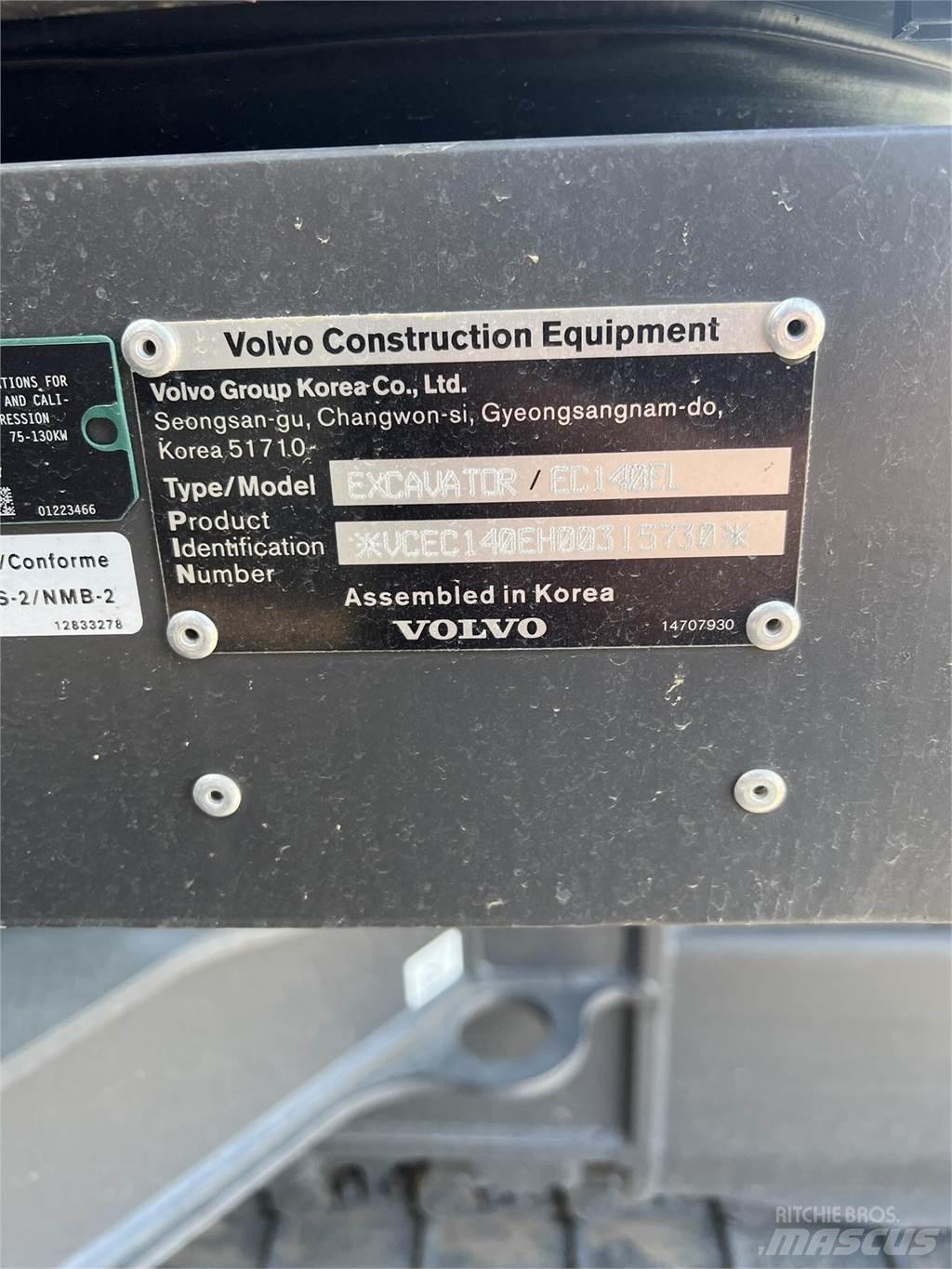 Volvo EC140EL Bageri guseničari