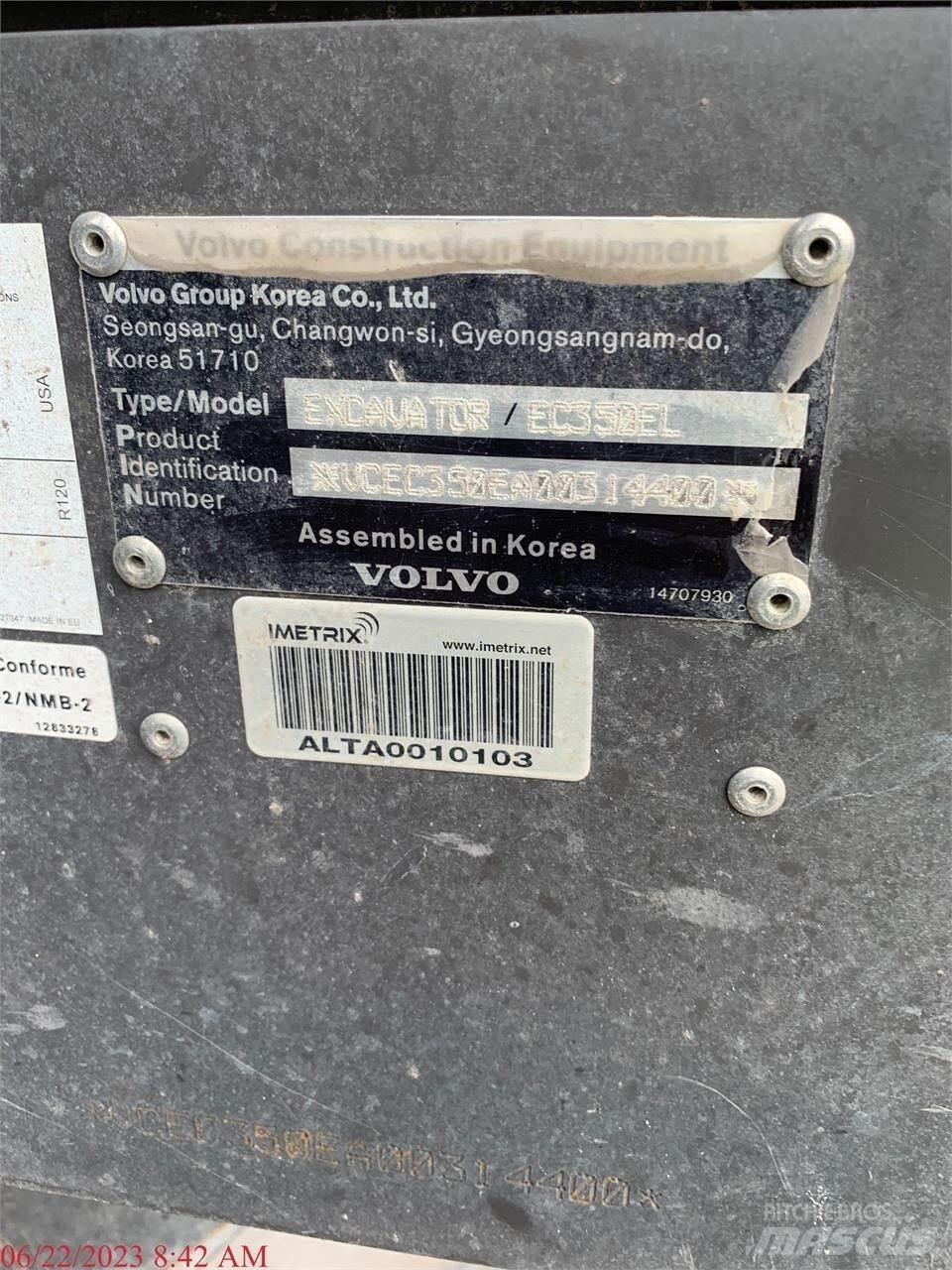 Volvo EC350EL Bageri guseničari