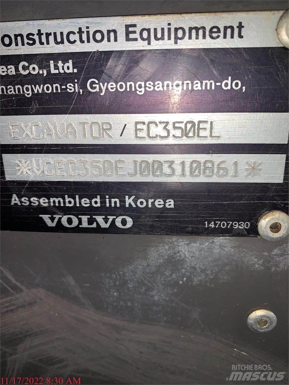 Volvo EC350EL Bageri guseničari