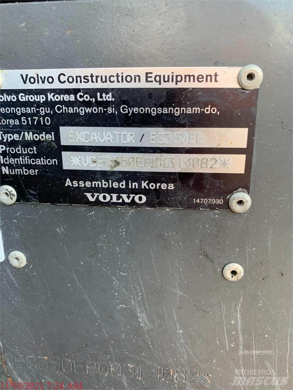 Volvo EC350EL Bageri guseničari