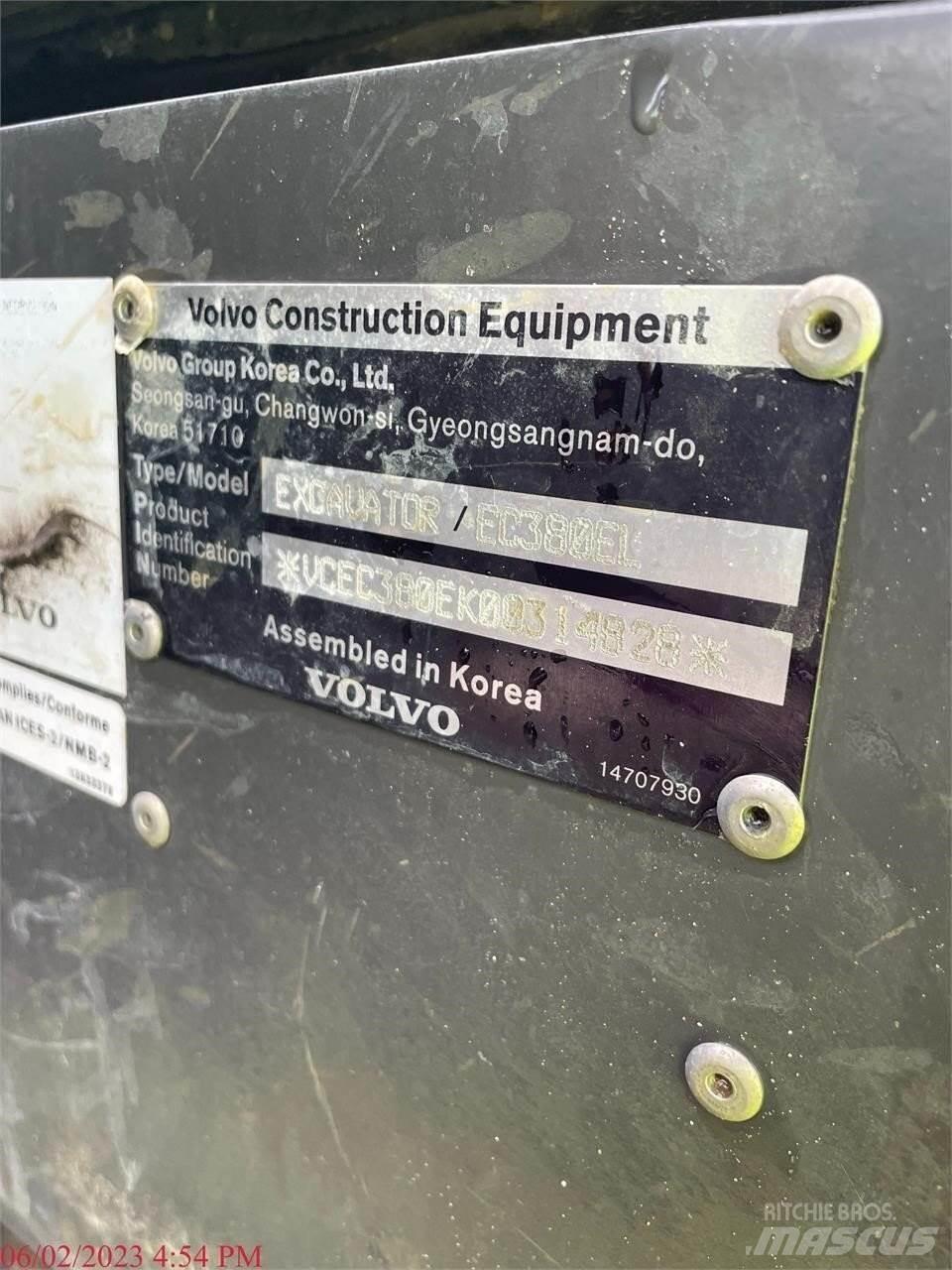 Volvo EC380EL Bageri guseničari