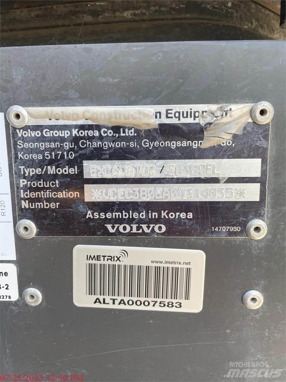 Volvo EC380EL Bageri guseničari