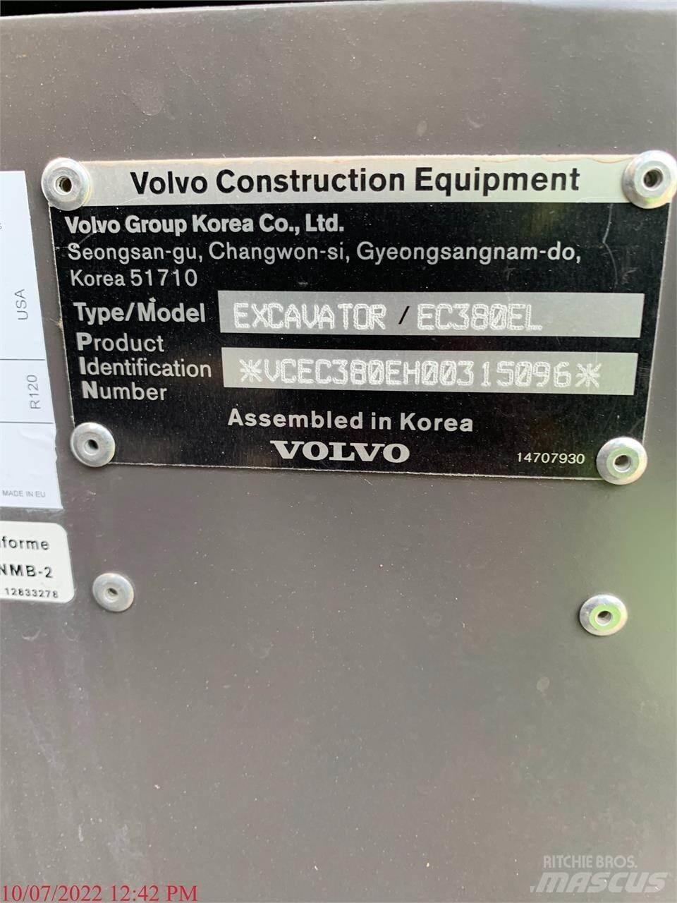 Volvo EC380EL Bageri guseničari