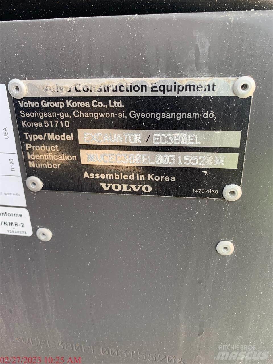 Volvo EC380EL Bageri guseničari