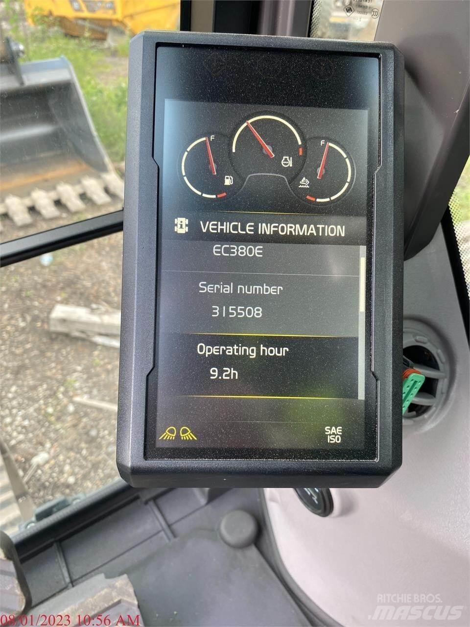 Volvo EC380EL Bageri guseničari