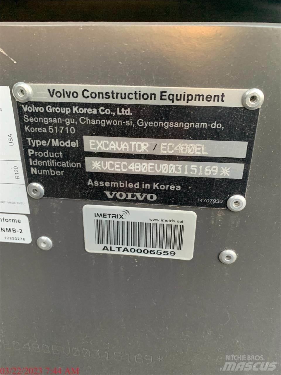 Volvo EC480EL Bageri guseničari