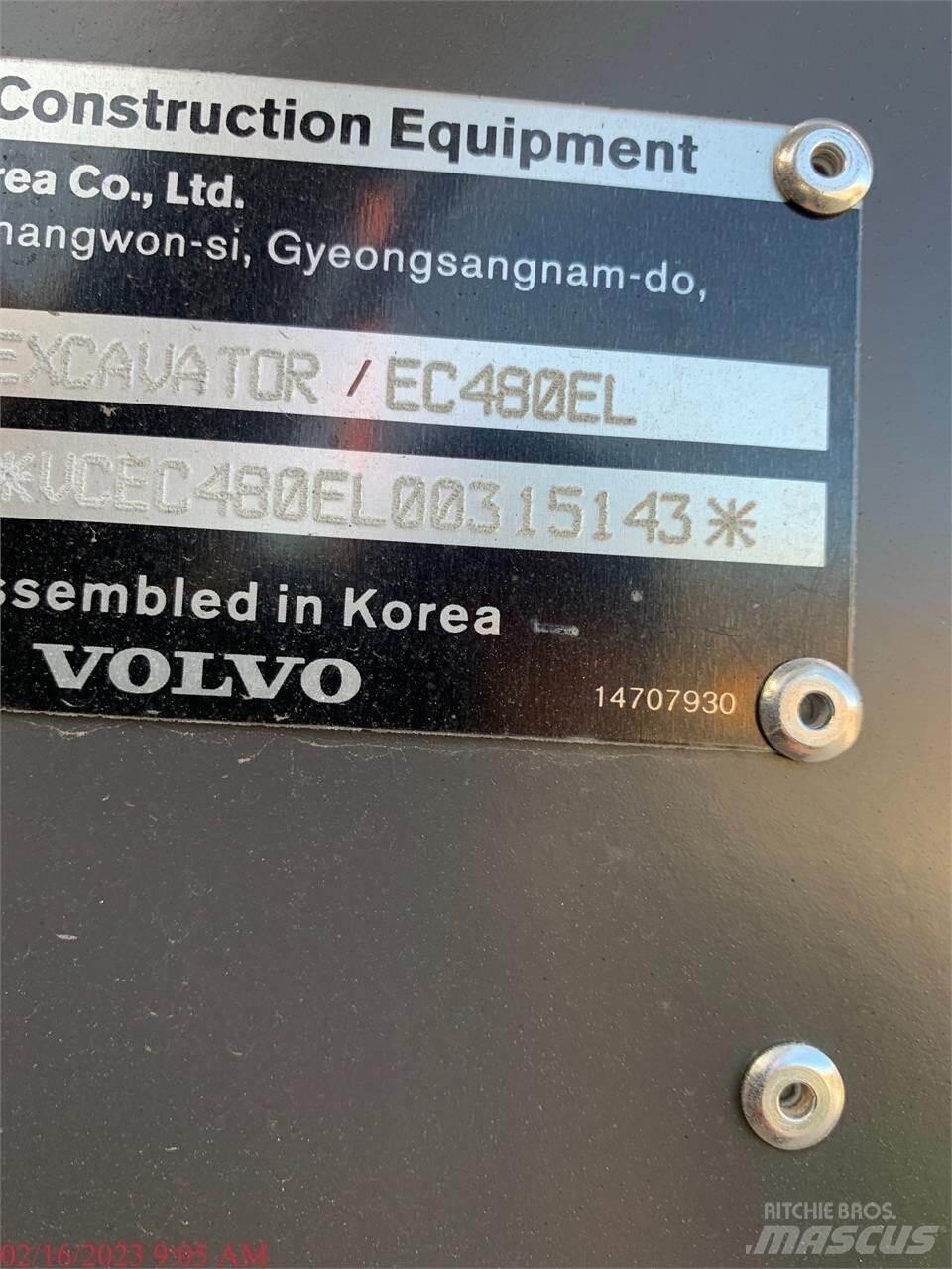 Volvo EC480EL Bageri guseničari