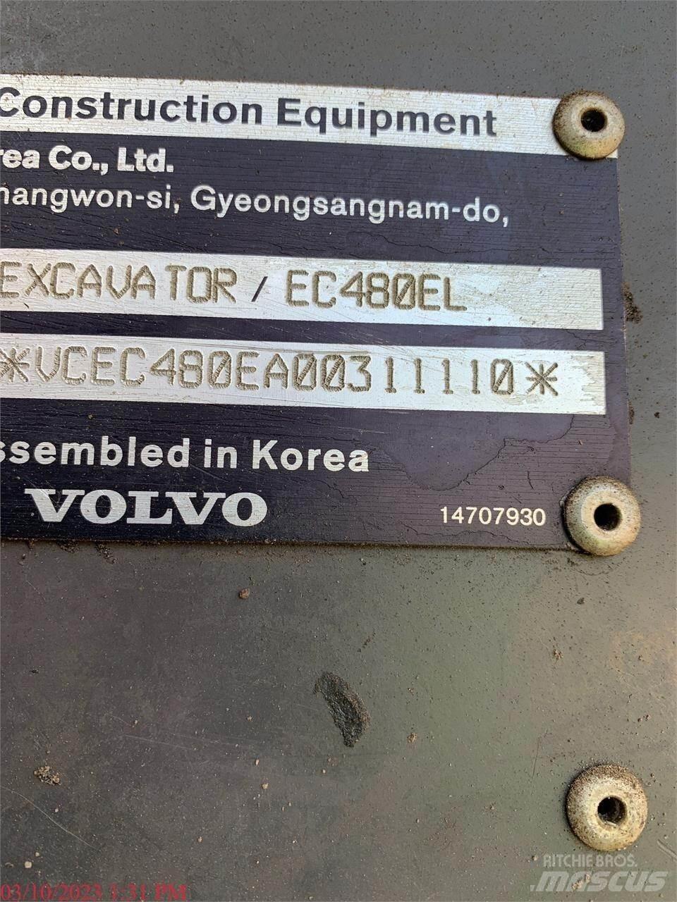 Volvo EC480EL Bageri guseničari