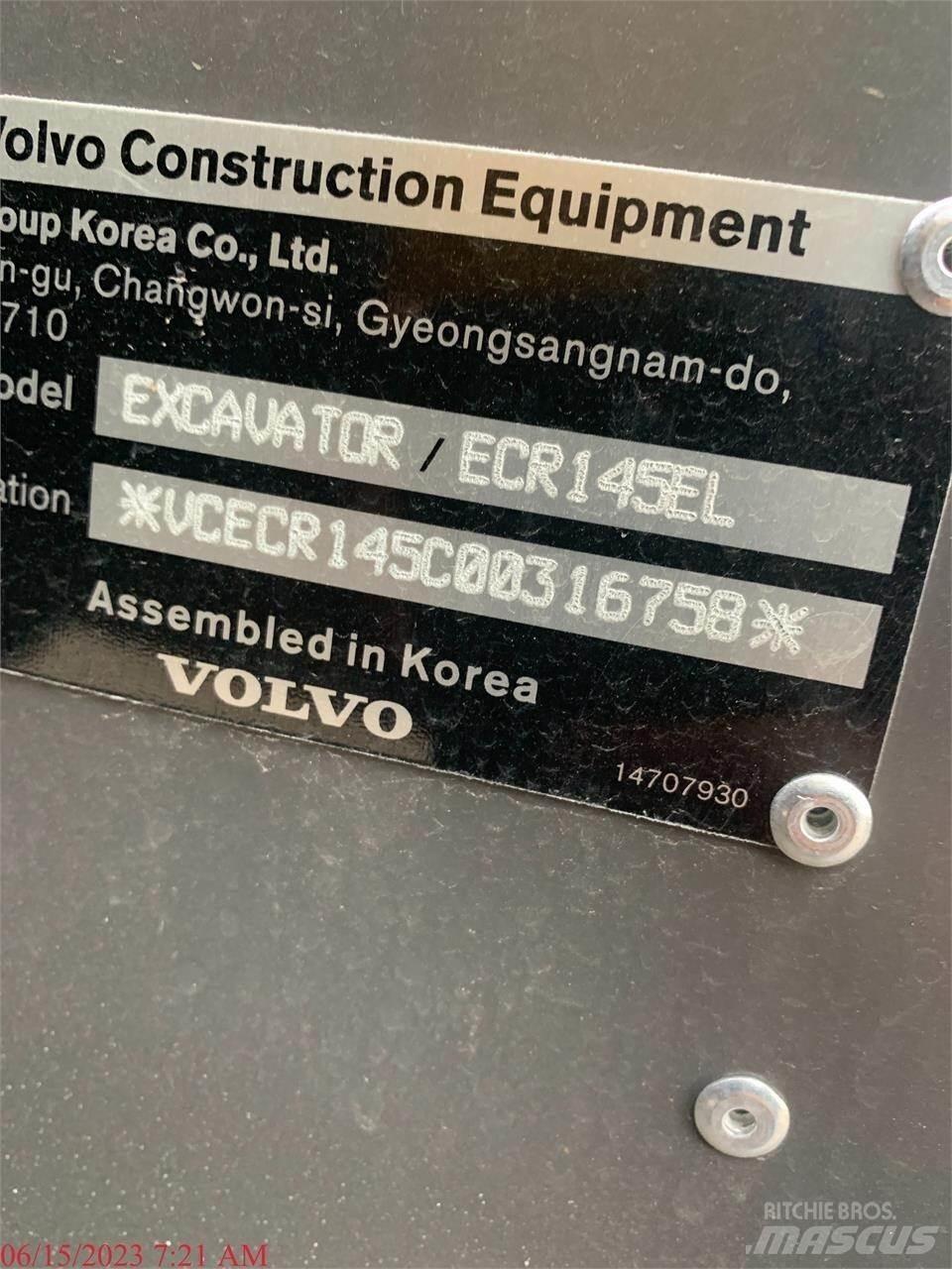 Volvo ECR145EL Bageri guseničari