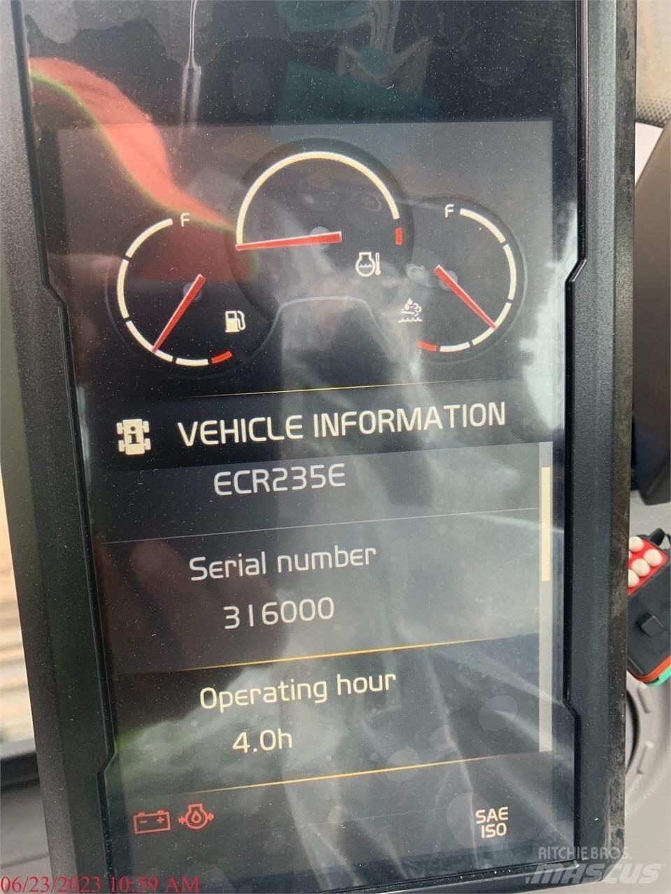 Volvo ECR235EL Bageri guseničari