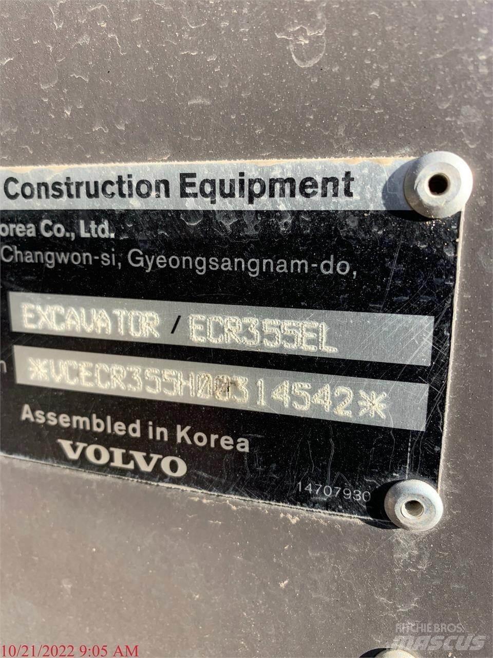 Volvo ECR355EL Bageri guseničari