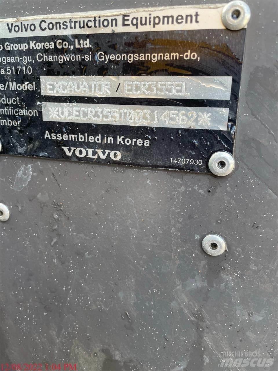 Volvo ECR355EL Bageri guseničari