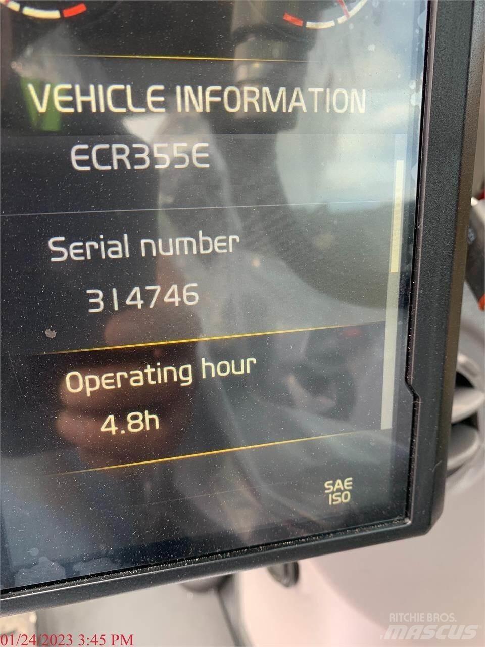 Volvo ECR355EL Bageri guseničari