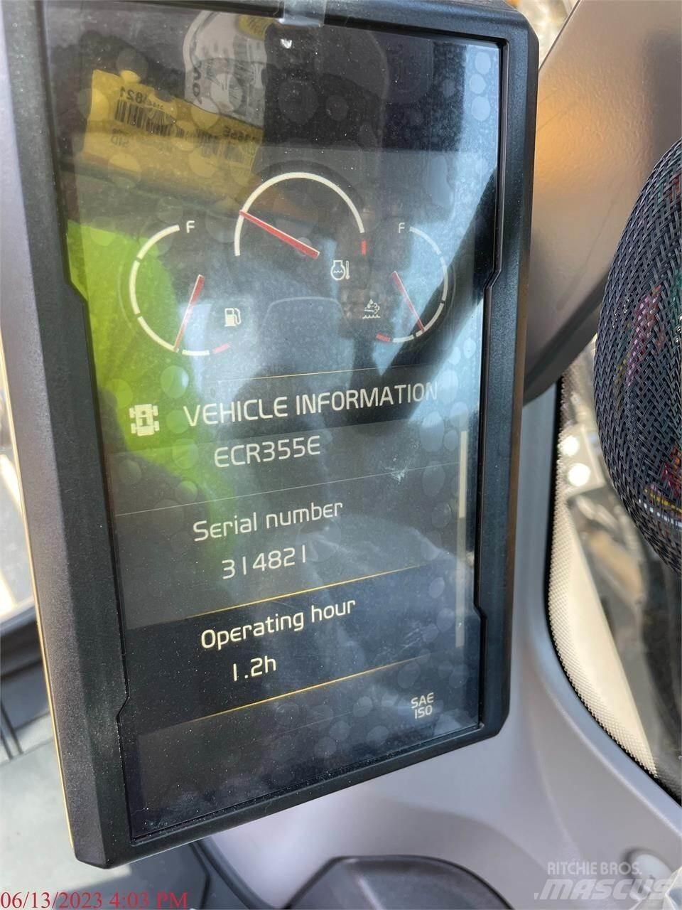 Volvo ECR355EL Bageri guseničari