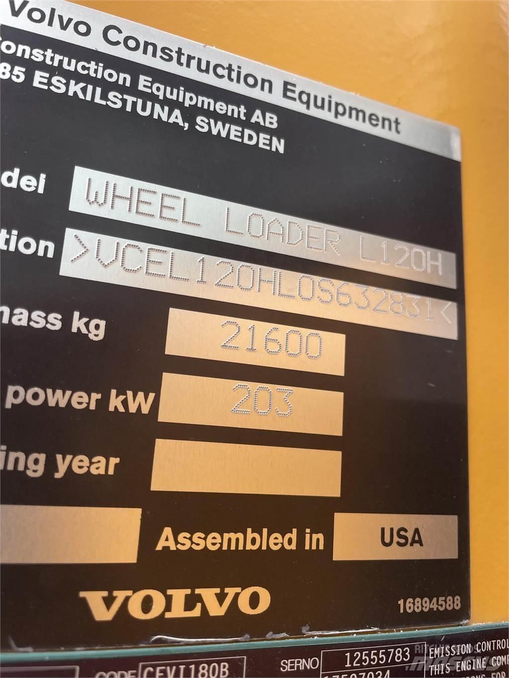 Volvo L120H Utovarivači na točkove