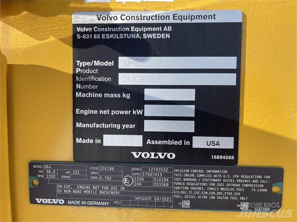 Volvo L60H Utovarivači na točkove