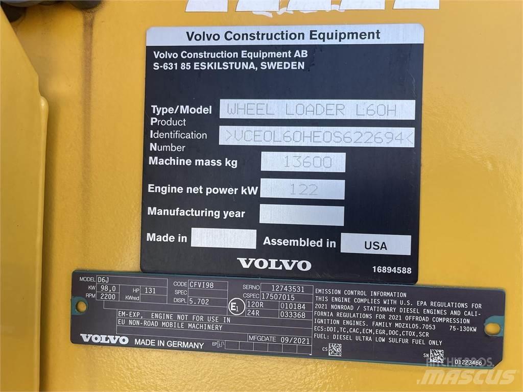 Volvo L60H Utovarivači na točkove