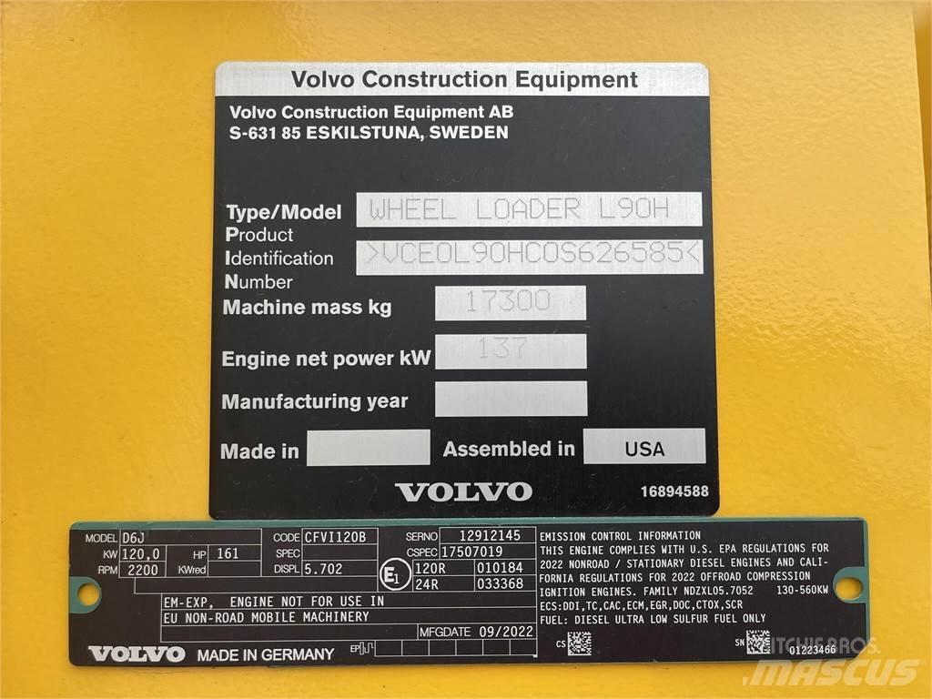 Volvo L90H Utovarivači na točkove
