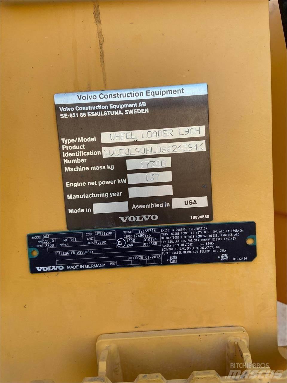 Volvo L90H Utovarivači na točkove