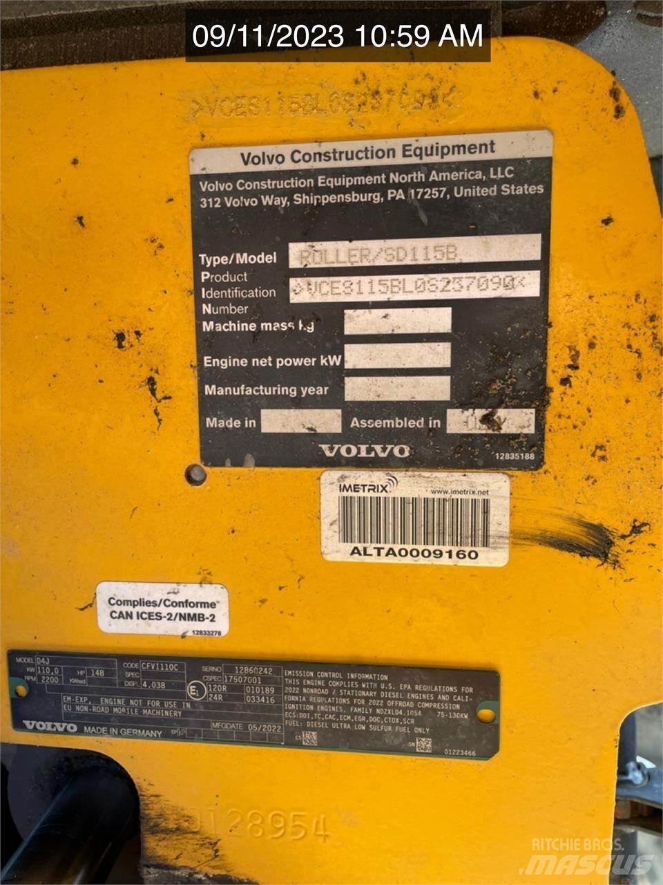 Volvo SD115B Valjci sa duplim bubnjem