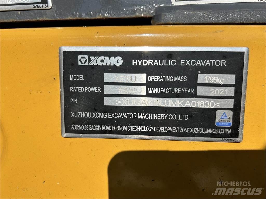 XCMG XE18U Mini bageri < 7t