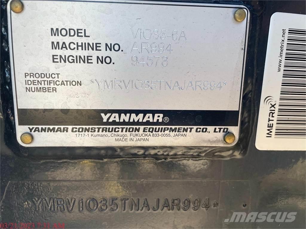 Yanmar VIO35-6A Mini bageri < 7t