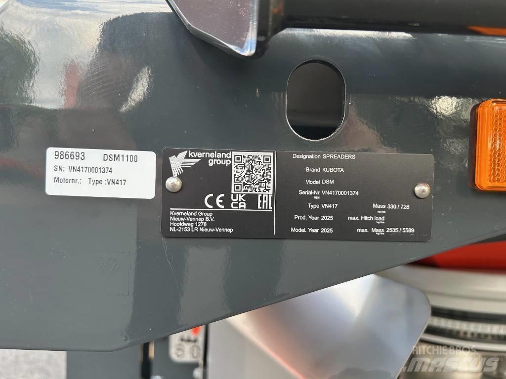 Kubota DSM 1100 Rasturači mineralnog đubriva