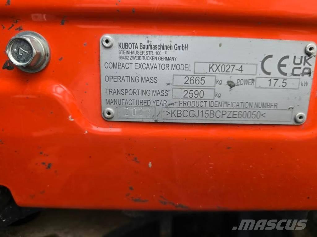 Kubota KX 027-4 Bageri guseničari