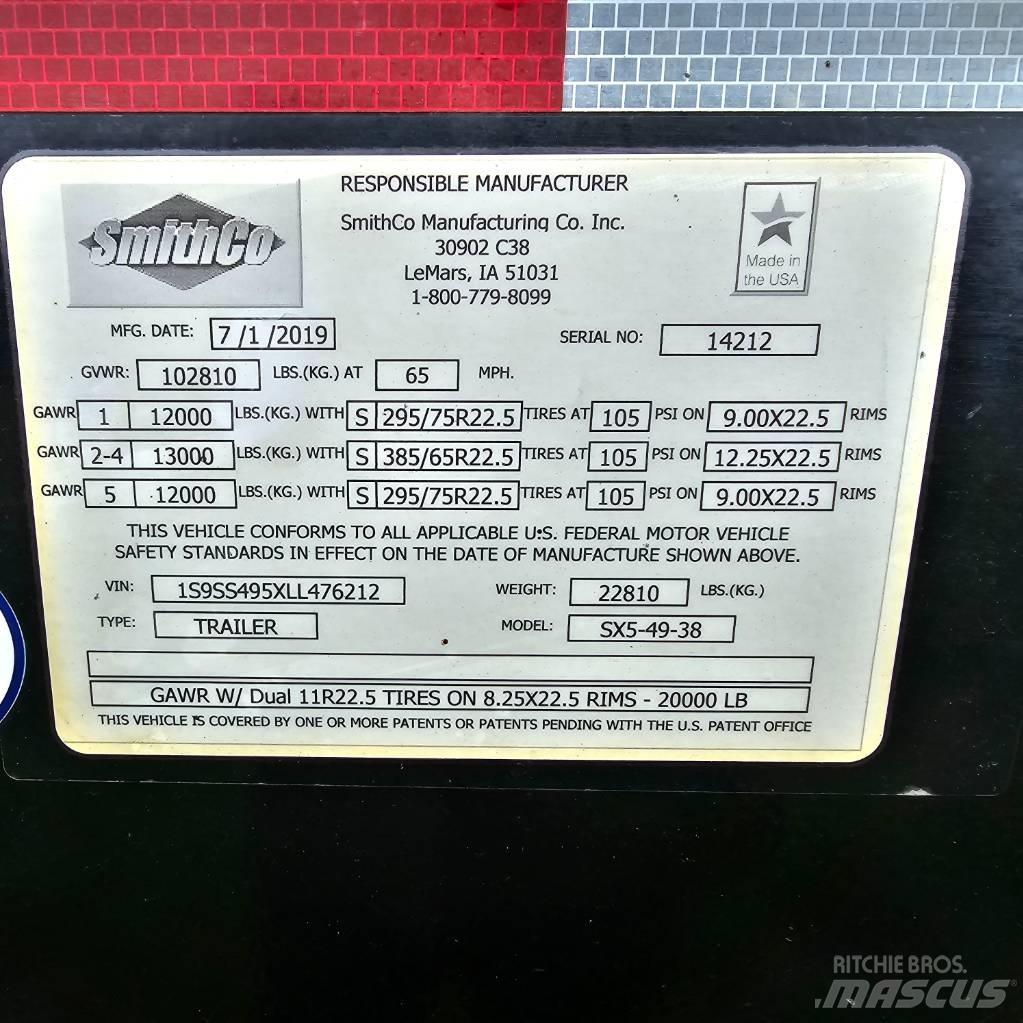 SmithCo SX5-49-38 Kiperi prikolice