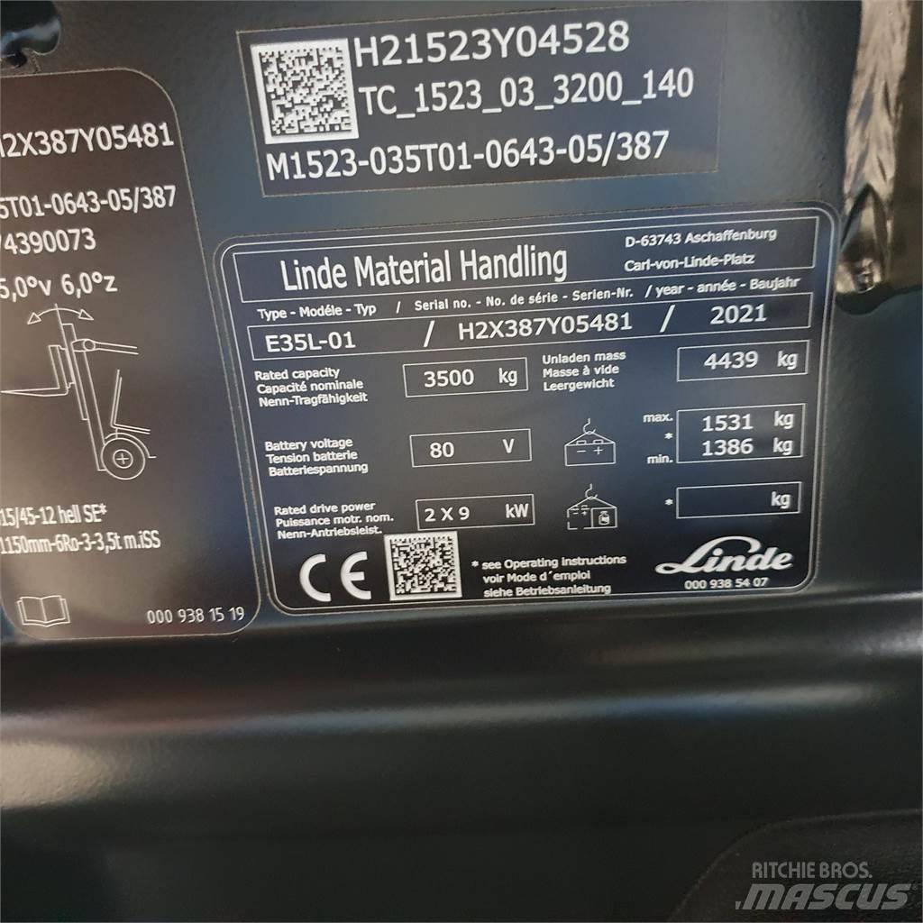Linde E35L Električni viljuškari