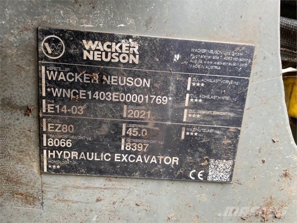 Wacker Neuson EZ80 Bageri guseničari