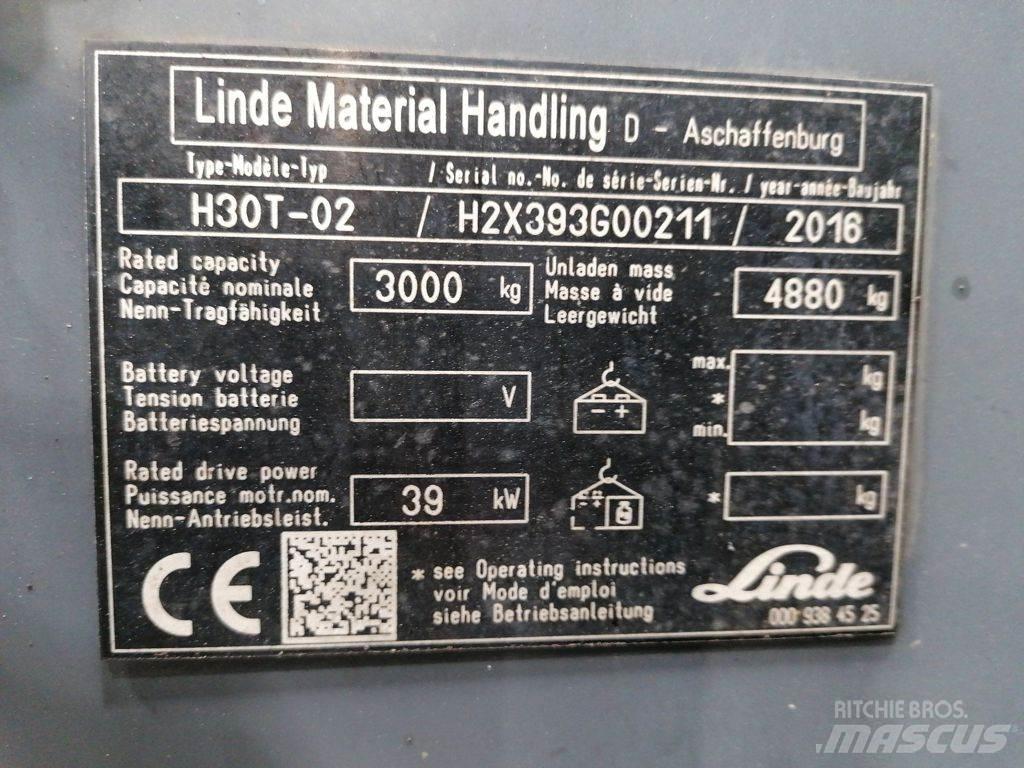 Linde H30T-02 Plinski viljuškari