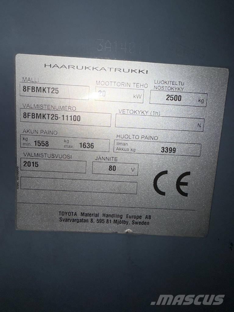 Toyota 8 FBMKT 25 Električni viljuškari