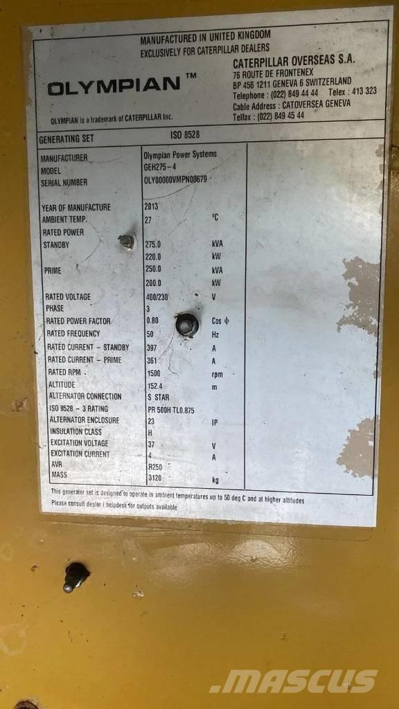 CAT GEH275-4 Dizel generatori